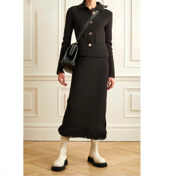 BOTTEGA VENETA CROCHET STRETCHY JACKET SIZE  L  NEW - Picture 4 of 15